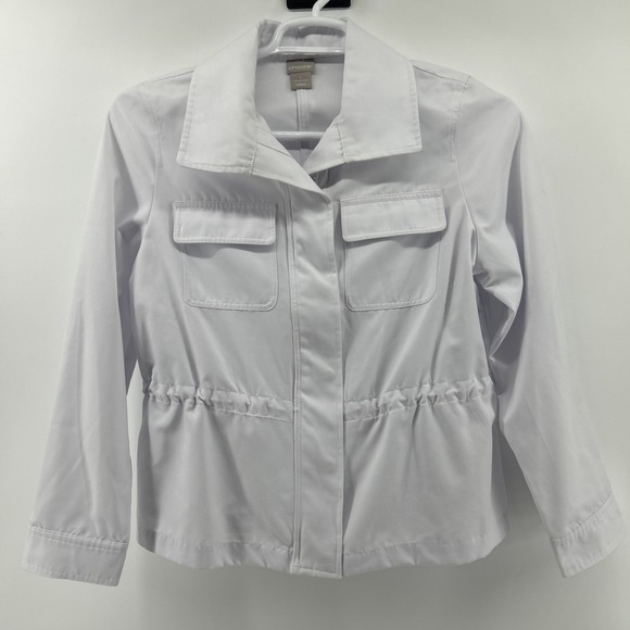 Chico's Jackets & Blazers - Chico's Jacket Women's Size 1 US 8-10 White Cotton Multi-Seasons Medium